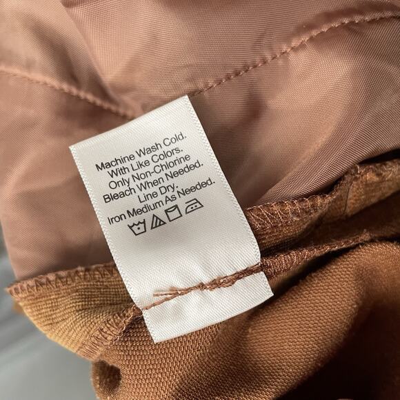 Coldwater Creek Pants Womens Size 8 Brown Pinwale Corduroy Trousers Equestrian - Picture 8 of 13